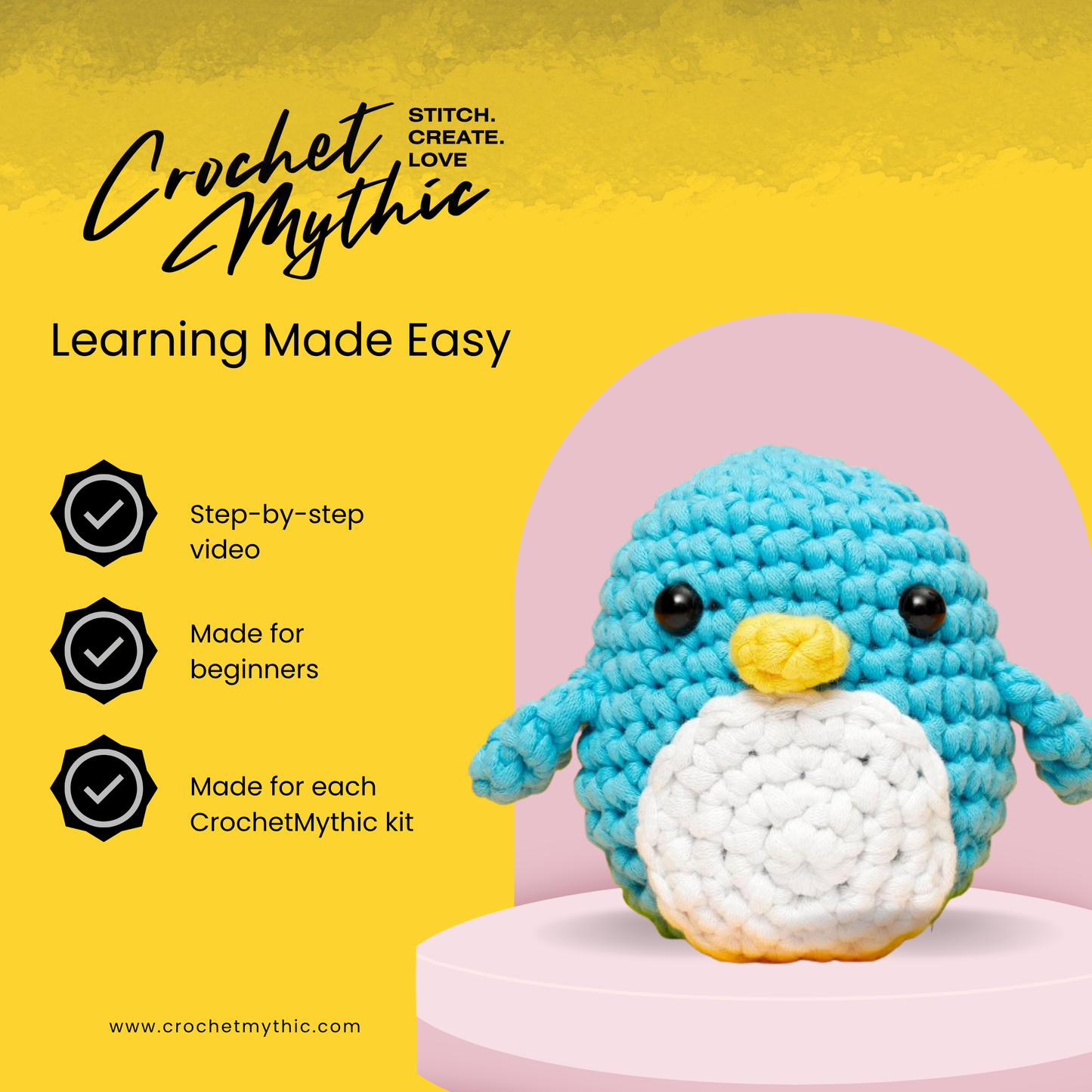 Dodo the Penguin Crochet Kit