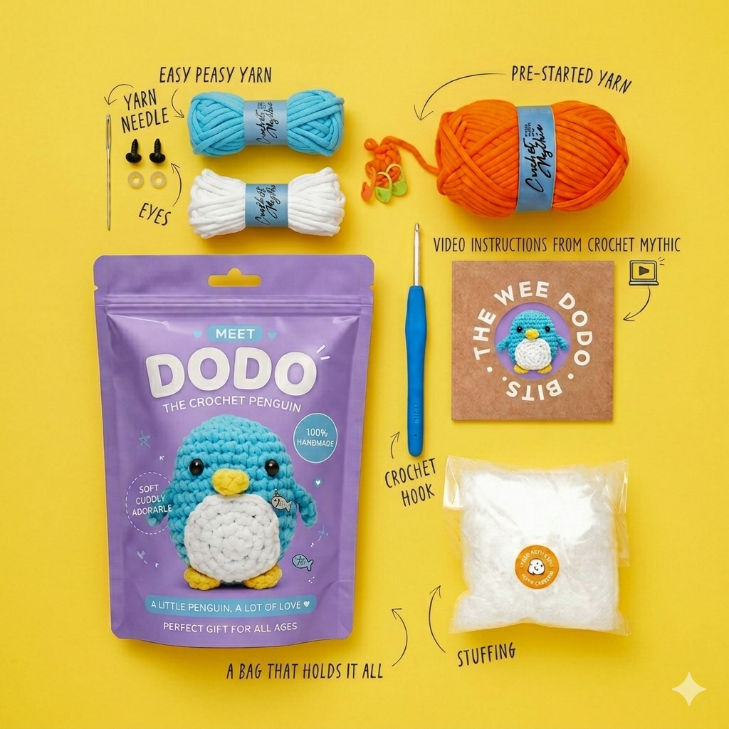 Dodo the Penguin Crochet Kit